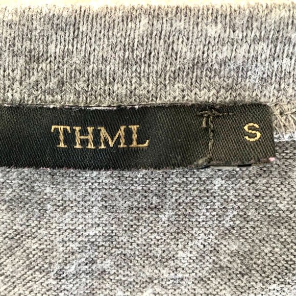 THML Knit Top with Faux Plaid Button Down Layer - Picture 5 of 6